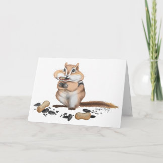 Carte Illustration Cheeky Chipmunk