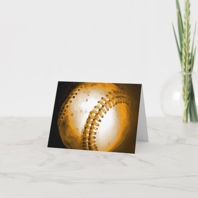 Carte Illustration de base-ball (Devant)