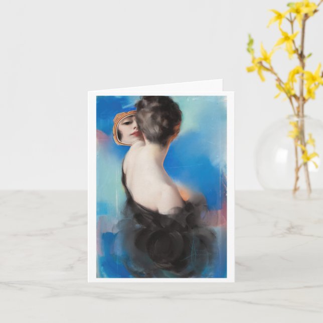 Carte Illustration de couverture du dimanche américain,  (Fleur jaune)