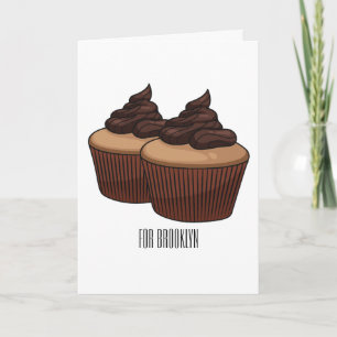Carte Illustration de Cupcake