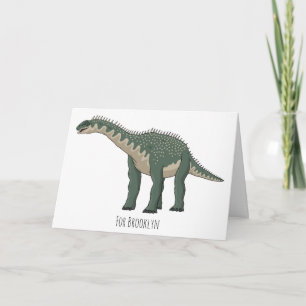 Carte illustration de dessin animé de Barapasaurus 