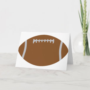 Carte illustration de football américain par balle