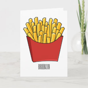 Carte Illustration de frites