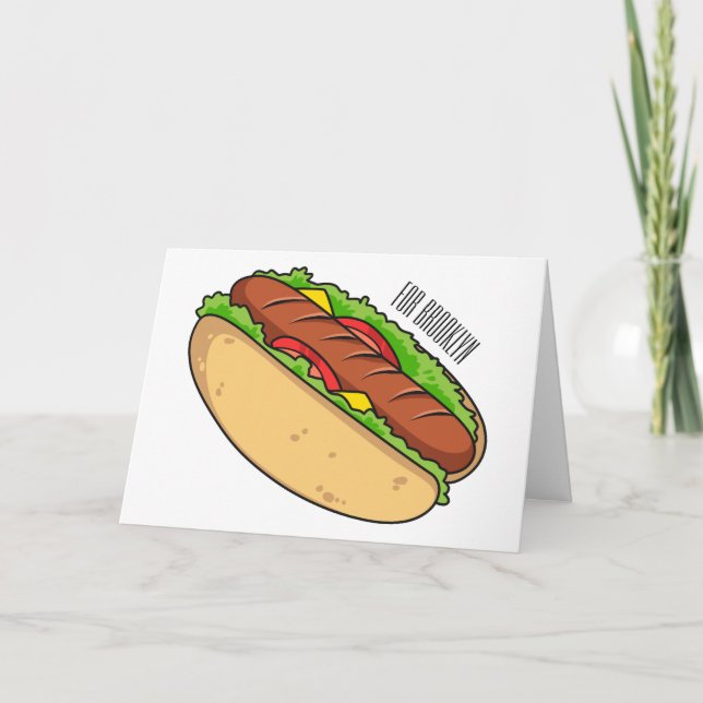 Carte Illustration de Hot dog (Devant)