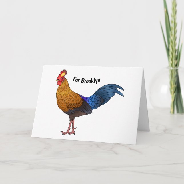 Carte Illustration de la caricature d'oiseaux de jungle  (Devant)