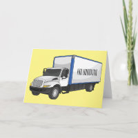 Illustration de la caricature du camion-boîte