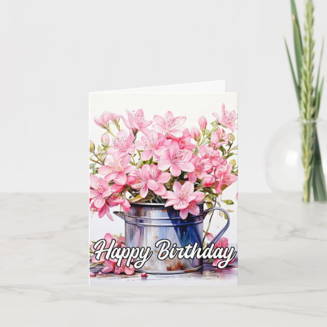 Carte Illustration de la lys au printemps (Devant)