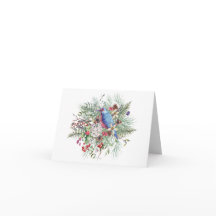 Illustration de la nature de Noël avec les oiseaux