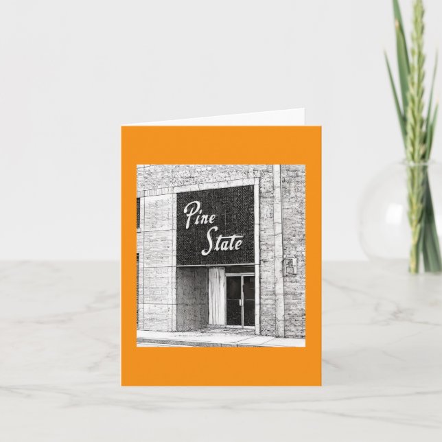 Carte Illustration de l'édifice de l'État de Pine Raleig (Devant)