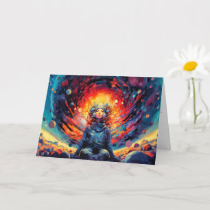 Carte Illustration de l'espace et au-delà