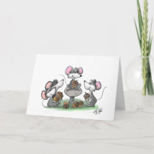 Carte Illustration de Mic, Mac et Moe pour la fête des p