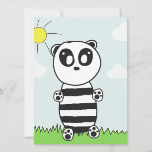 Carte Illustration de Panda Mignon