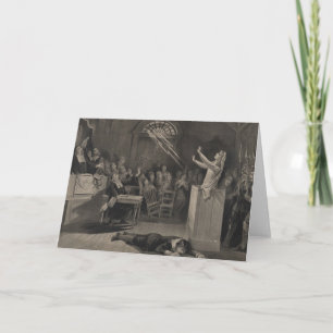 Carte Illustration de procès de sorcière de Salem