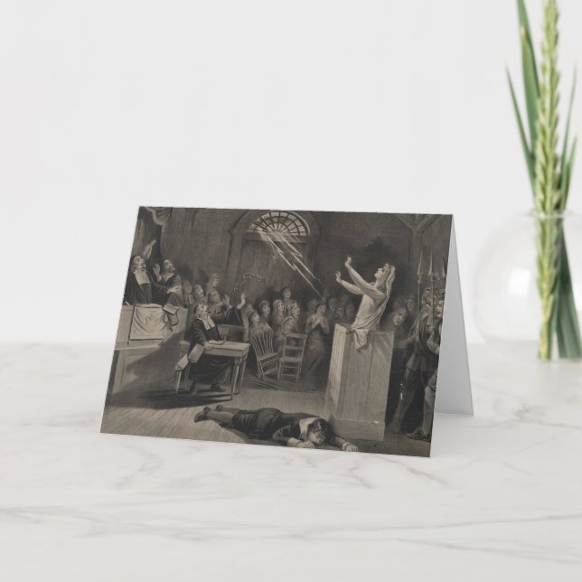 Carte Illustration de procès de sorcière de Salem (Devant)