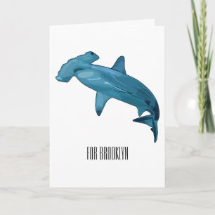 Carte Illustration de requin marteau