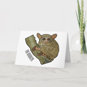 Carte Illustration de Tarsier