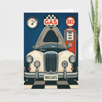 Illustration de voiture antique Salutation vide