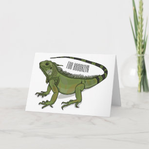 Carte Illustration d'Iguana