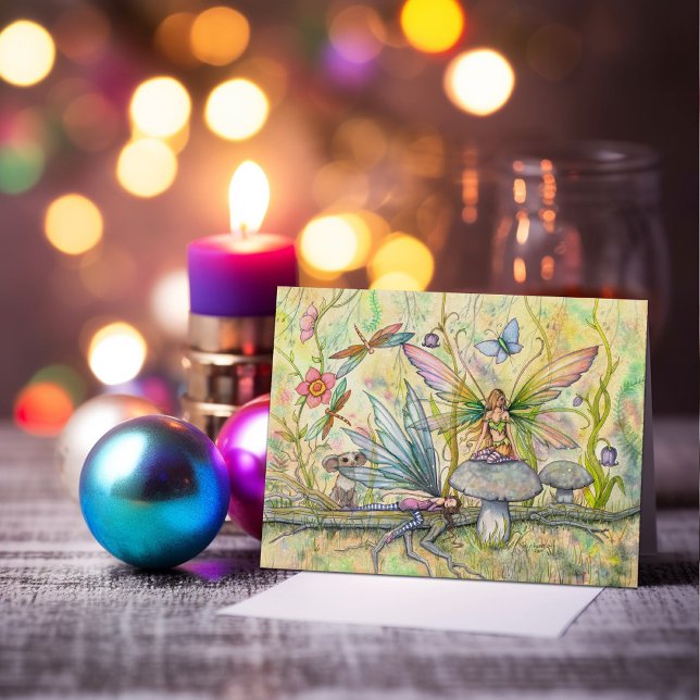 Carte Illustration d'Imaginaire mignon de Fairy Friends (Créateur téléchargé)