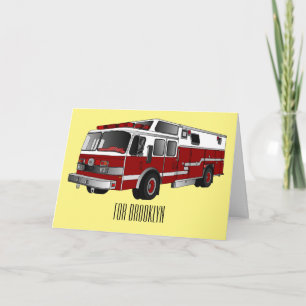 Carte Illustration du moteur à incendie