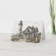 Illustration du phare du port côtier fantaisiste