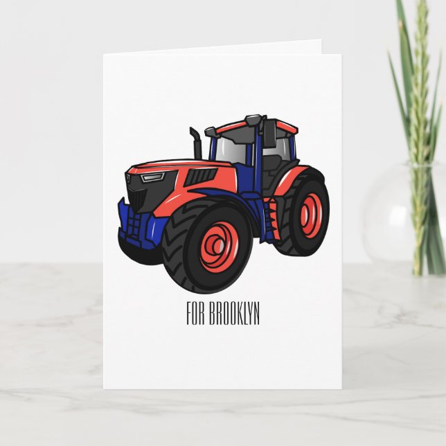 Carte Illustration du tracteur (Devant)
