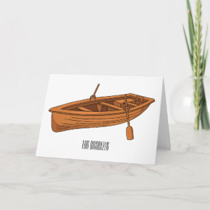 Carte Illustration d'un bateau à roues
