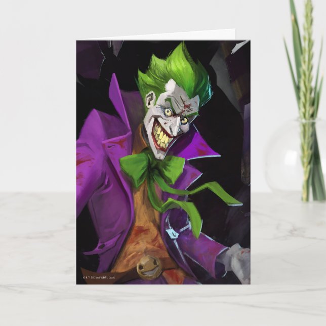 Carte Illustration d'un joker en crise infinie (Devant)