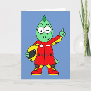 Carte Illustration D'Un Pilote De Voiture De Course Allo