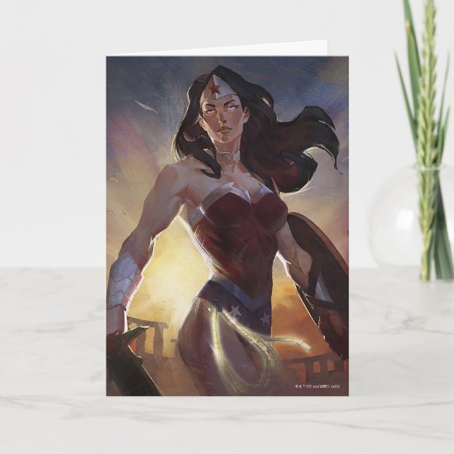 Carte Illustration d'une femme en crise infinie (Devant)