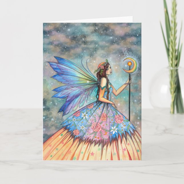 Carte Illustration d'une reine Féerie par Molly Harrison (Devant)