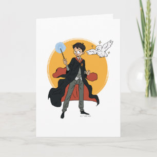 Carte Illustration HARRY POTTER™ et Hedwig