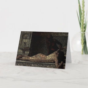 Carte Illustration historique Massage Therapy Client