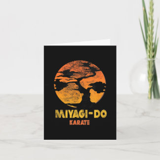 Carte Illustration Karate Kid Miyagi Do Sunset