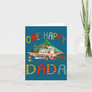 Carte Illustration pour le 1er anniversaire de Happy Dad