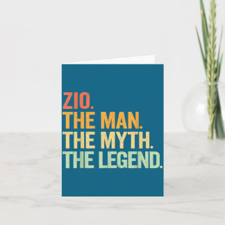 Carte Illustration Rétro Légende Mythe Zio Man