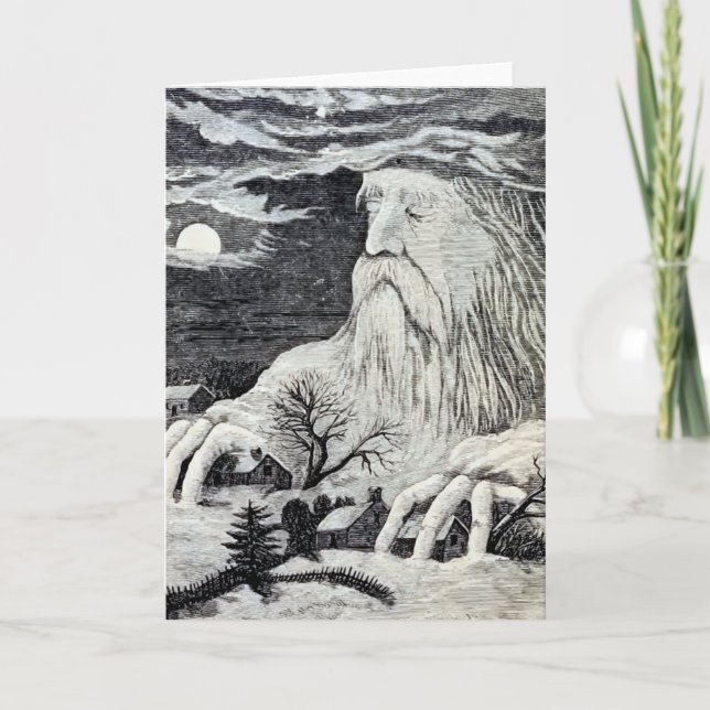 Carte Illustration vintage de "Jack Frost" (Devant)