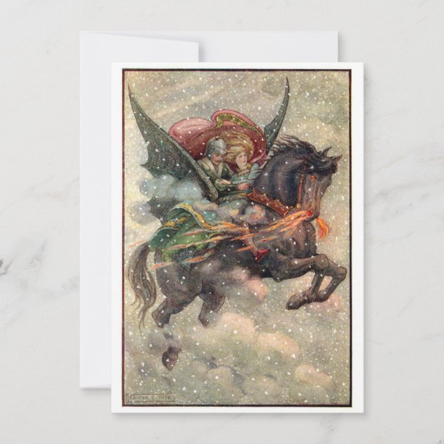 Carte Illustration vintage Frank C. Pape (Devant)