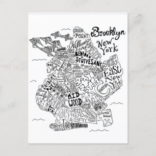 Carte illustrée Brooklyn