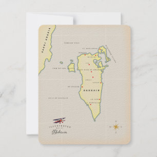 Carte illustrée de Bahreïn