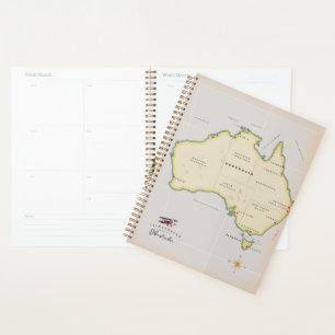 Carte illustrée de l'Australie
