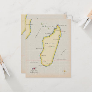 Carte illustrée de Madagascar