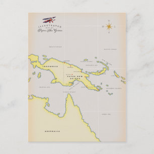 Carte illustrée de Papouasie-Nouvelle-Guinée