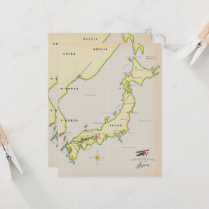 Carte illustrée du Japon