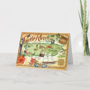 Carte illustrée Porto Rico