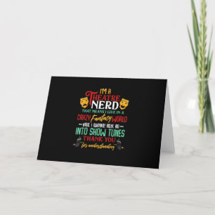 Carte Im A Atre Nerd Sur scène Acteur Amateurs Acteur Ac