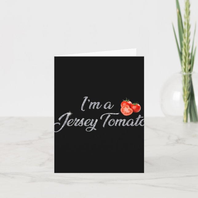 Carte I'm A Jersey Tomato, New Jersey, Garden State, Jer (Devant)