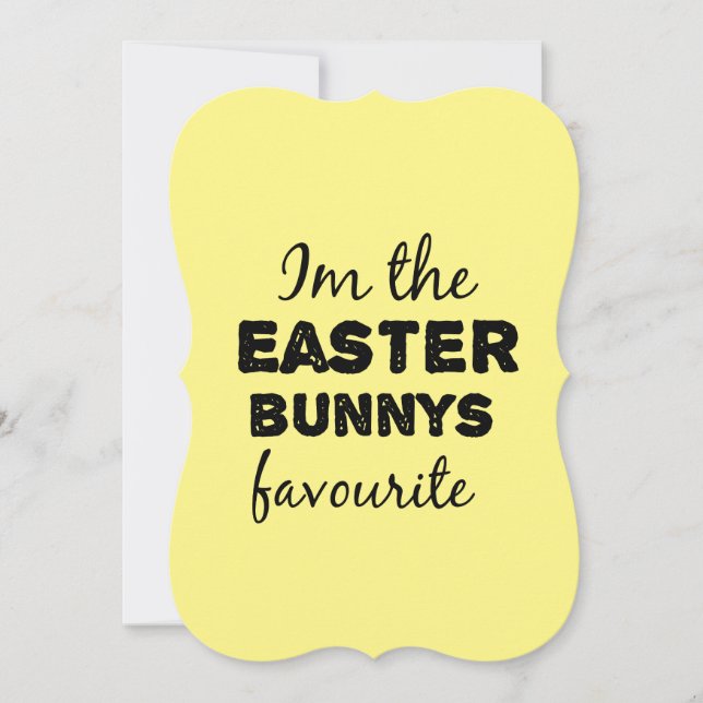 Carte im the easter bunnys favori (Devant)