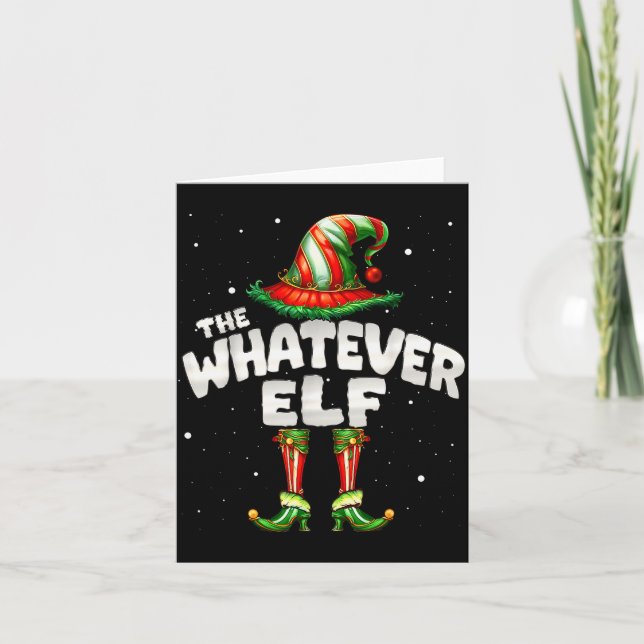 Carte I'm The Whatever Elf Family Matching Group Christm (Devant)