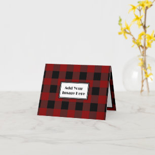 Carte Image personnalisée Russe Buffalo Plaid Motif